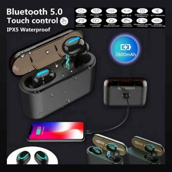 BlueDevine Wireless Bluetooth Earbuds With Charger