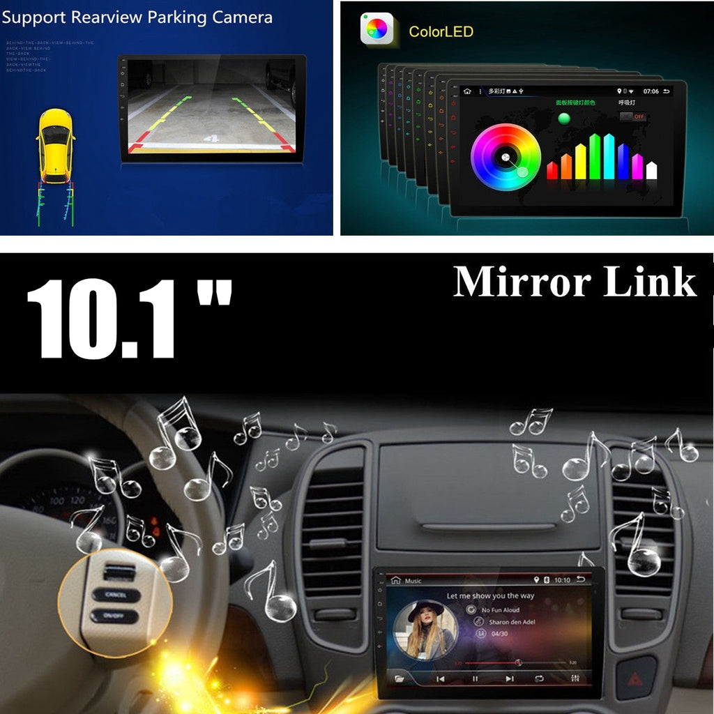 AutoVX Android 8.1 Car Stereo With 10.1 Inch Touch Screen
