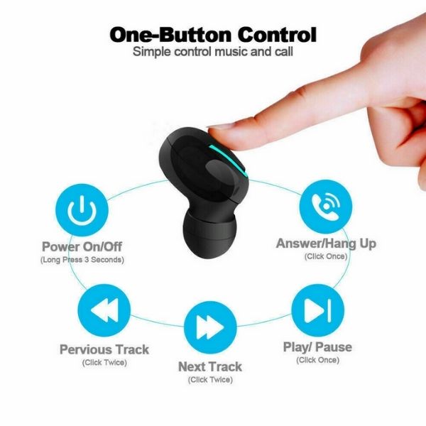 BlueDevine Wireless Bluetooth Earbuds With Charger