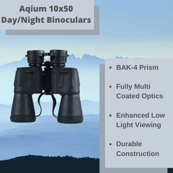 Aqium 10x50 Day/Night Binoculars