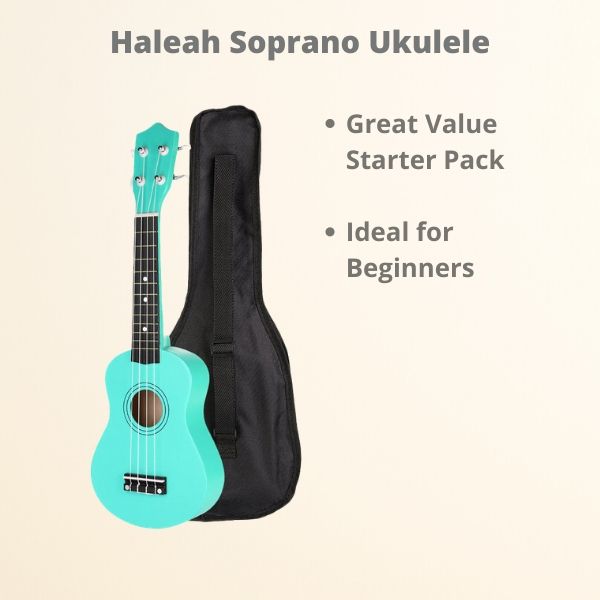 Haleah Green Soprano Ukulele Package