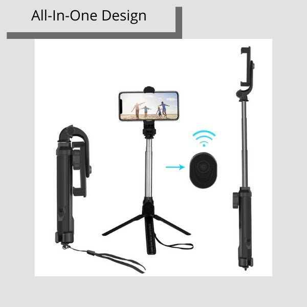 Tplay All-In-One Bluetooth Selfie Stick Tripod
