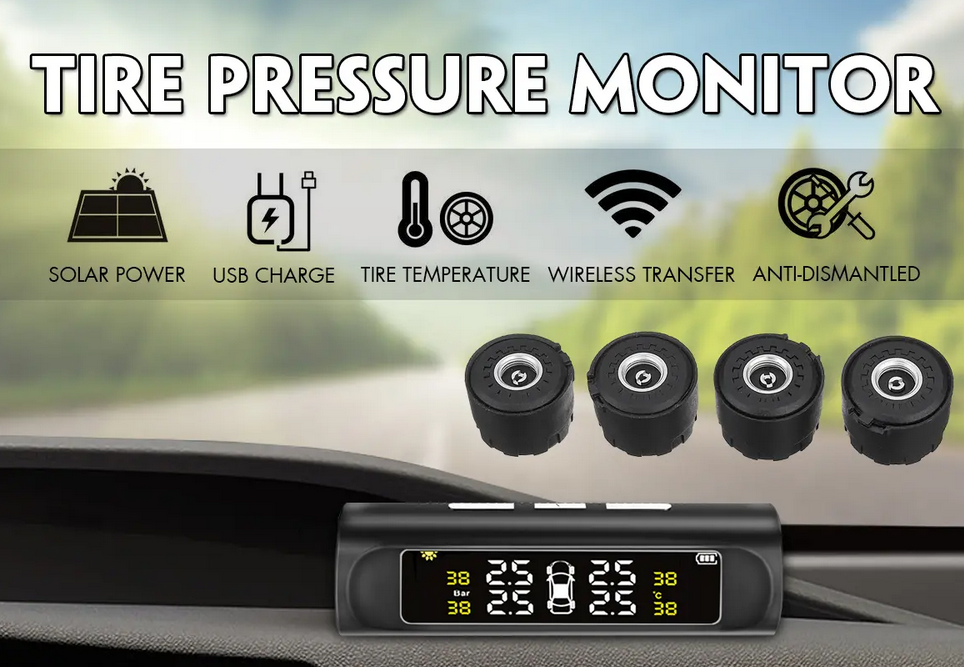 TireVX Wireless Car Tire Pressure Monitoring System